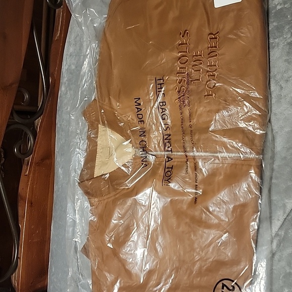 NWT Assholes Live Forever Brown Tan Reversible Bomber Jacket ALF Unisex Size 2XL - Picture 11 of 15